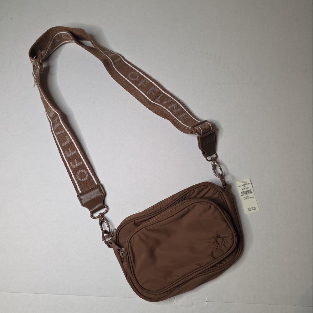 NWT Aerie Offline Makin' Moves Crossbody Bag Brown Athleisure Comfort MSRP $40